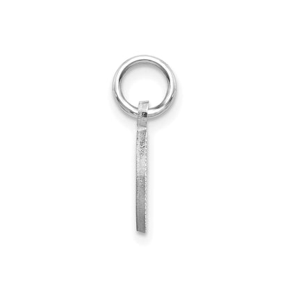 14KW Diamond-cut Letter O Initial Charm