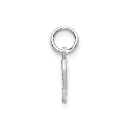 14KW Diamond-cut Letter P Initial Charm