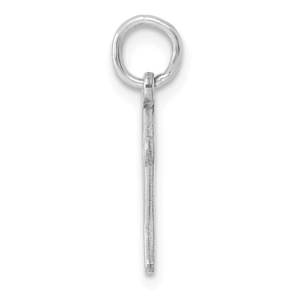 14KW Diamond-cut Letter P Initial Charm