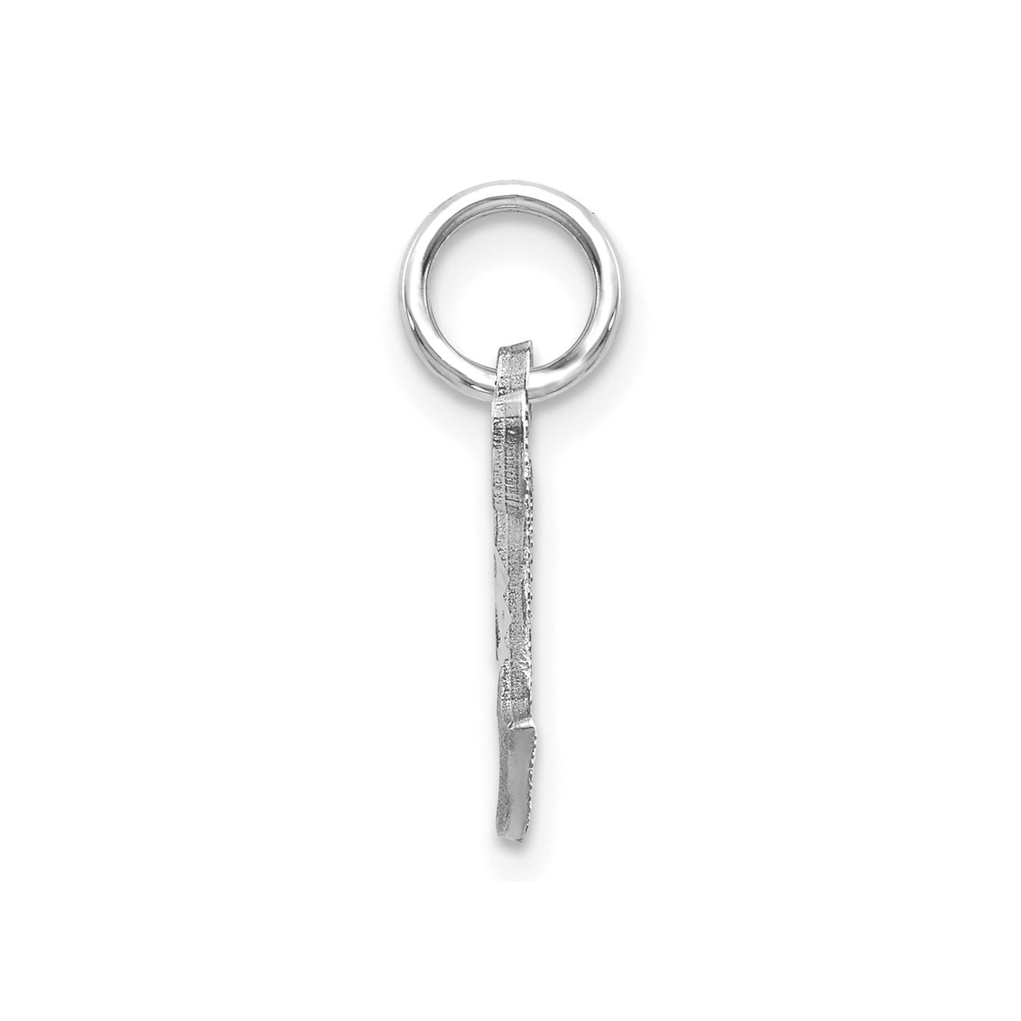 14KW Diamond-cut Letter T Initial Charm