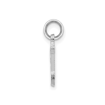 14KW Diamond-cut Letter V Initial Charm