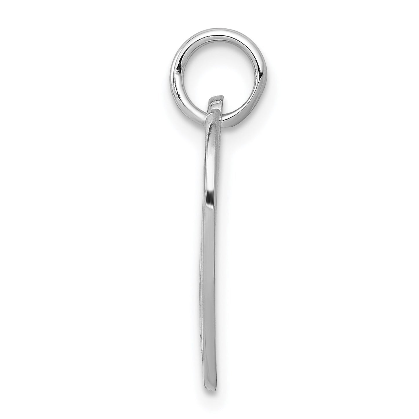 14k White Gold SWEET 16 in Heart Charm