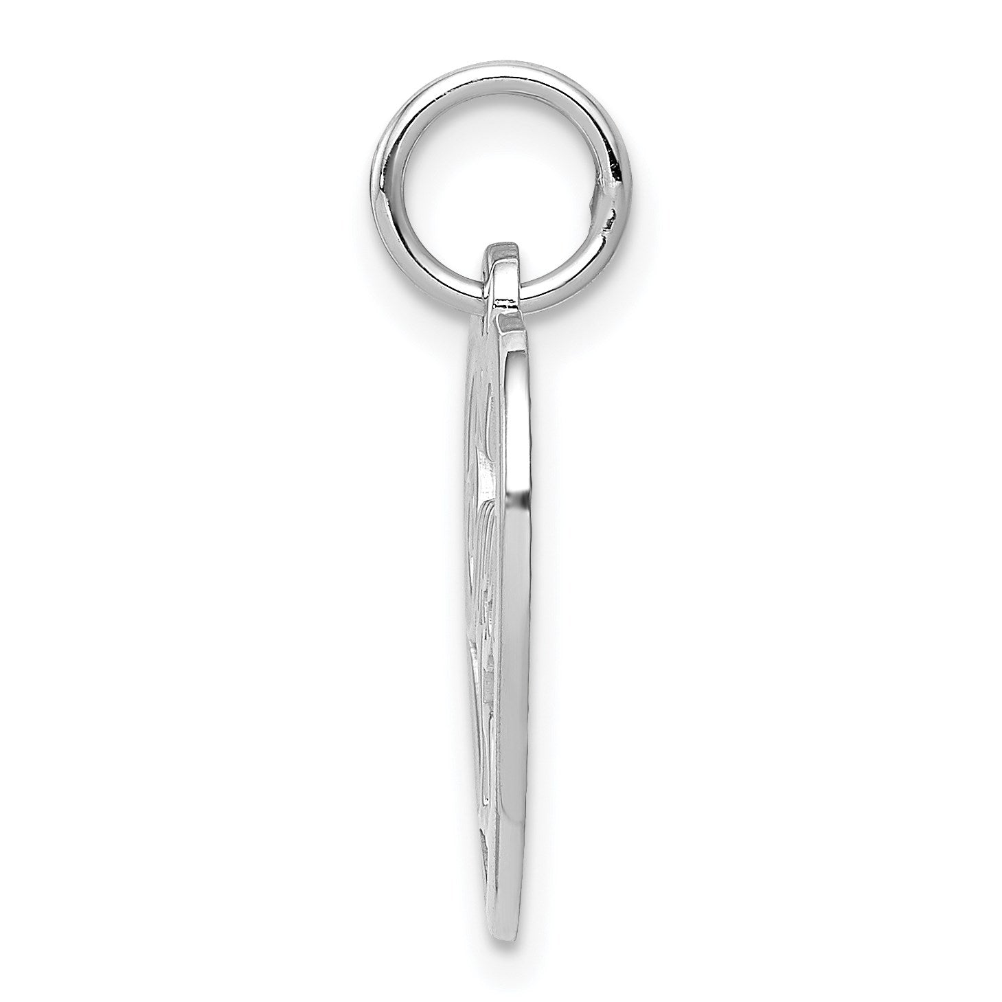 14k White Gold Sweet 15 Charm