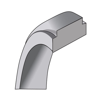 Sterling Silver 6mm Flat with Step Edge Size 13.5 Band