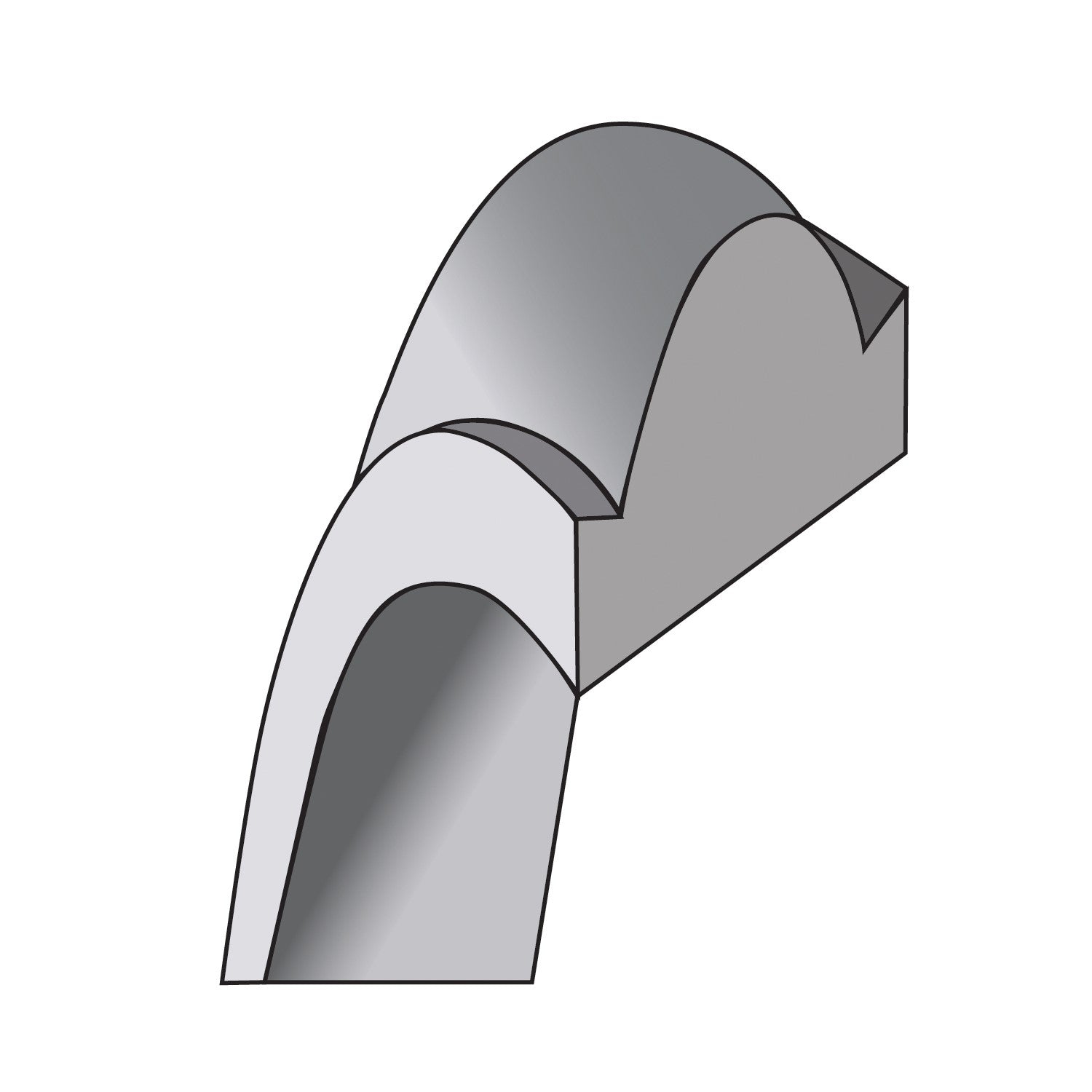 14KW 7mm Half Round with Edge Band Size 9