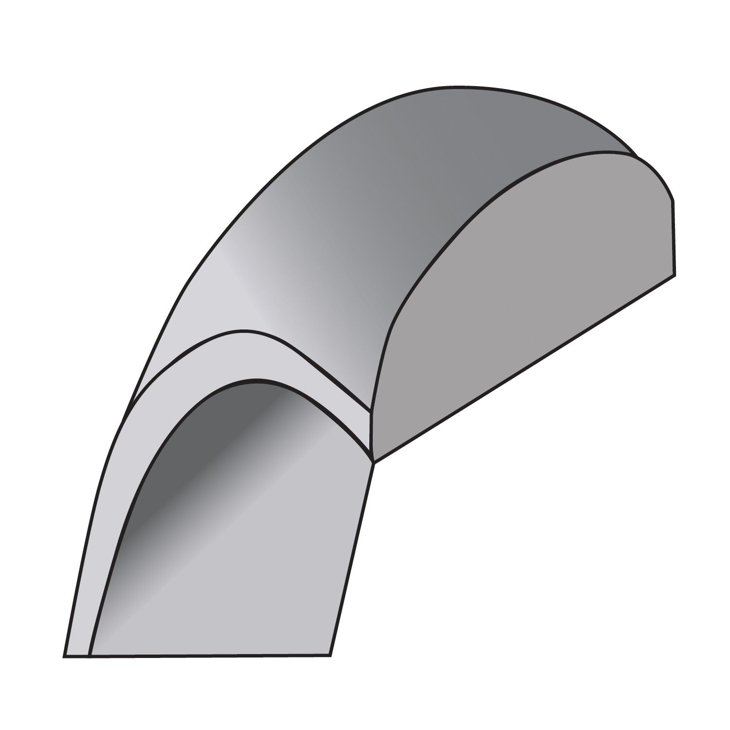 14KW 7.5mm LTW Half Round Band Size 9