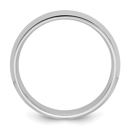 14k White Gold 4mm Knife Edge Comfort Fit Wedding Band Size 12