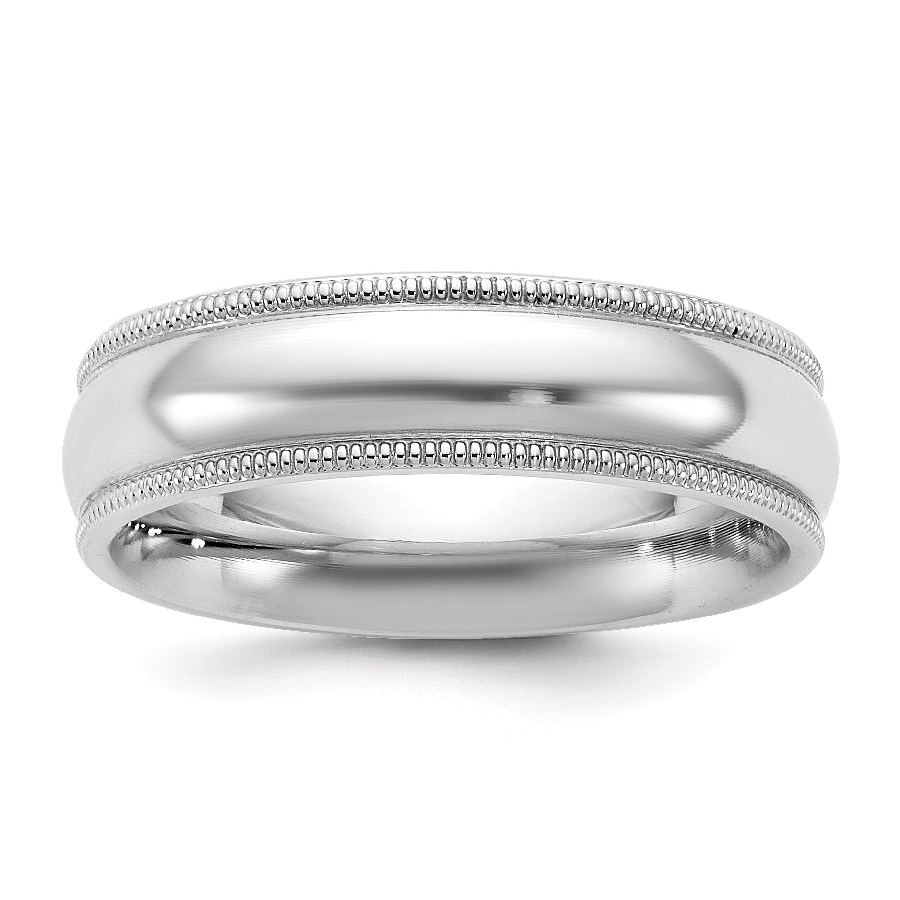 14KW 5.5mm Milgrain Comfort Fit Band Size 9