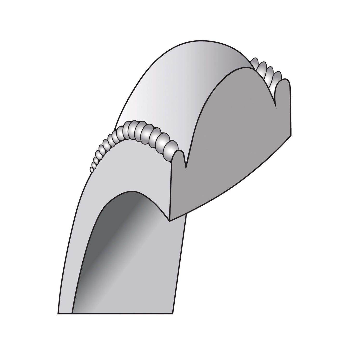 Sterling Silver Rhodium-plated 5mm Comfort Fit Milgrain Size 6.5 Band