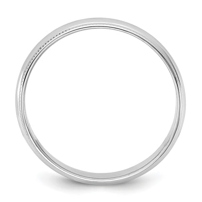 14KW 4.5mm LTW Milgrain Half Round Band Size 9