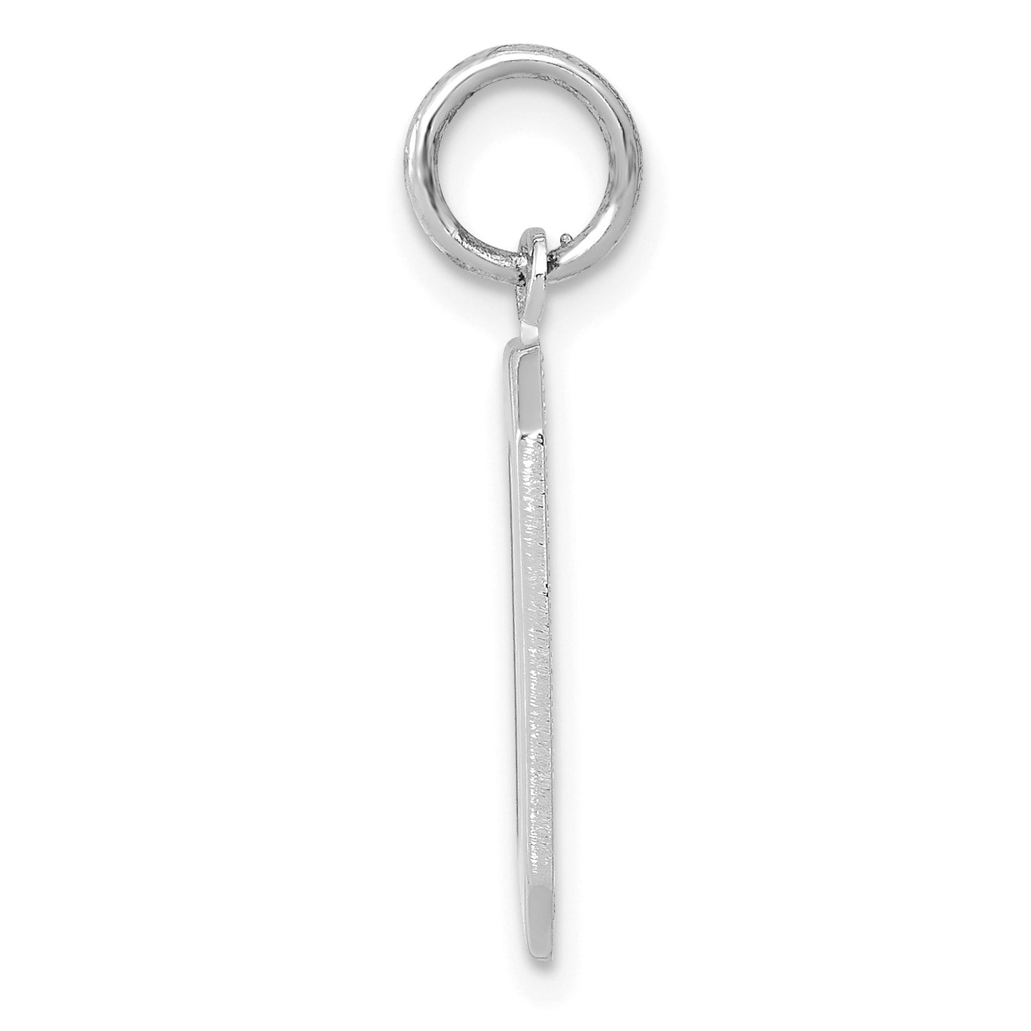 14kw  Medium Polished Number 0 Charm