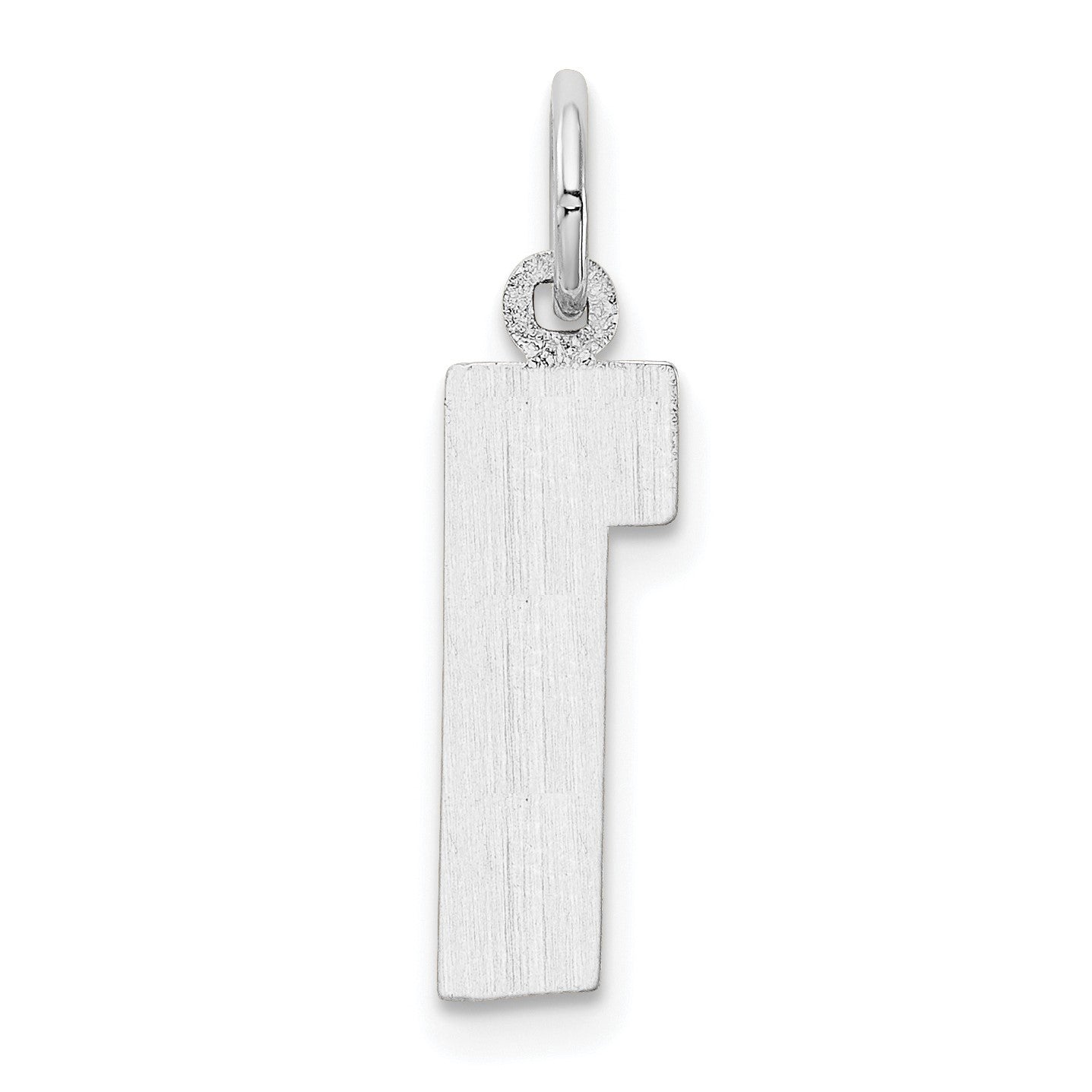 14kw  Medium Polished Number 1 Charm