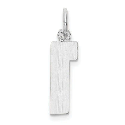 14kw  Medium Polished Number 1 Charm