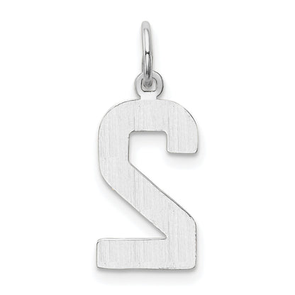 14kw  Medium Polished Number 2 Charm