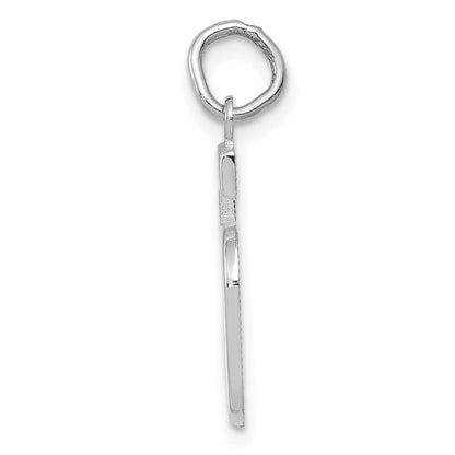 14kw Medium Polished Number 5 Charm