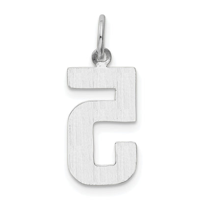 14kw Medium Polished Number 5 Charm