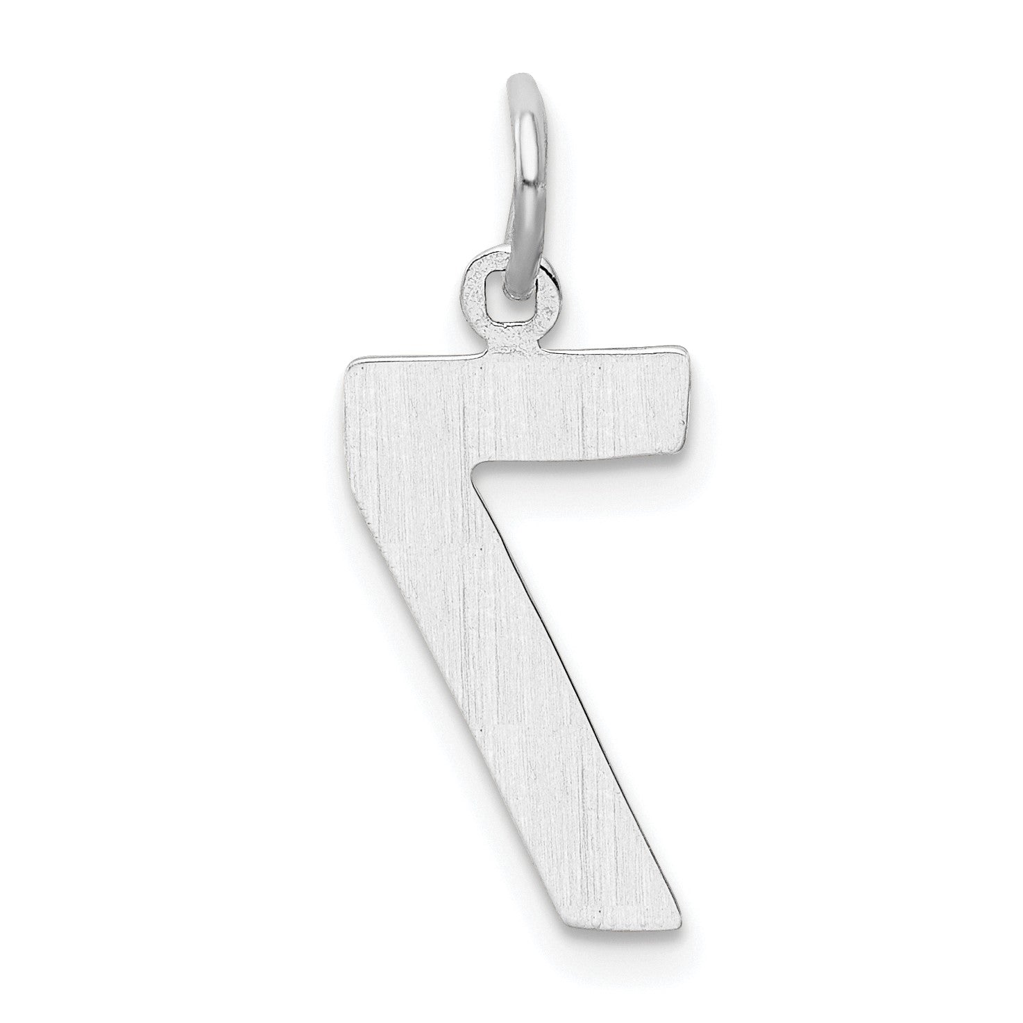 14kw Medium Polished Number 7 Charm