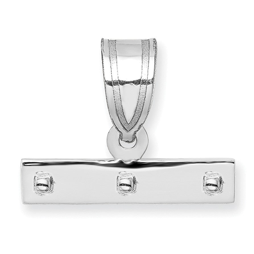 14kw Medium Polished Top Charm