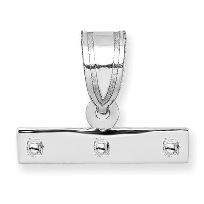 14kw Medium Polished Top Charm