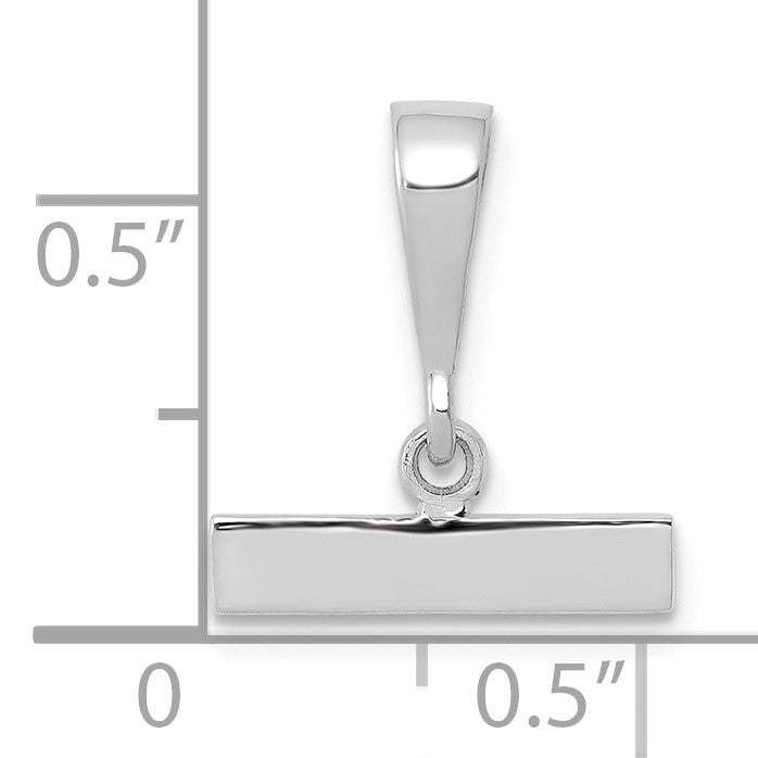 14kw Medium Polished Top Charm