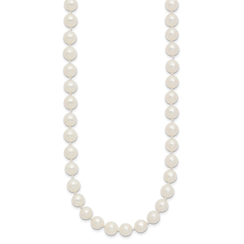 14k 6-7mm White Near-Round Freshwater Cultured Pearl 16 inch Necklace