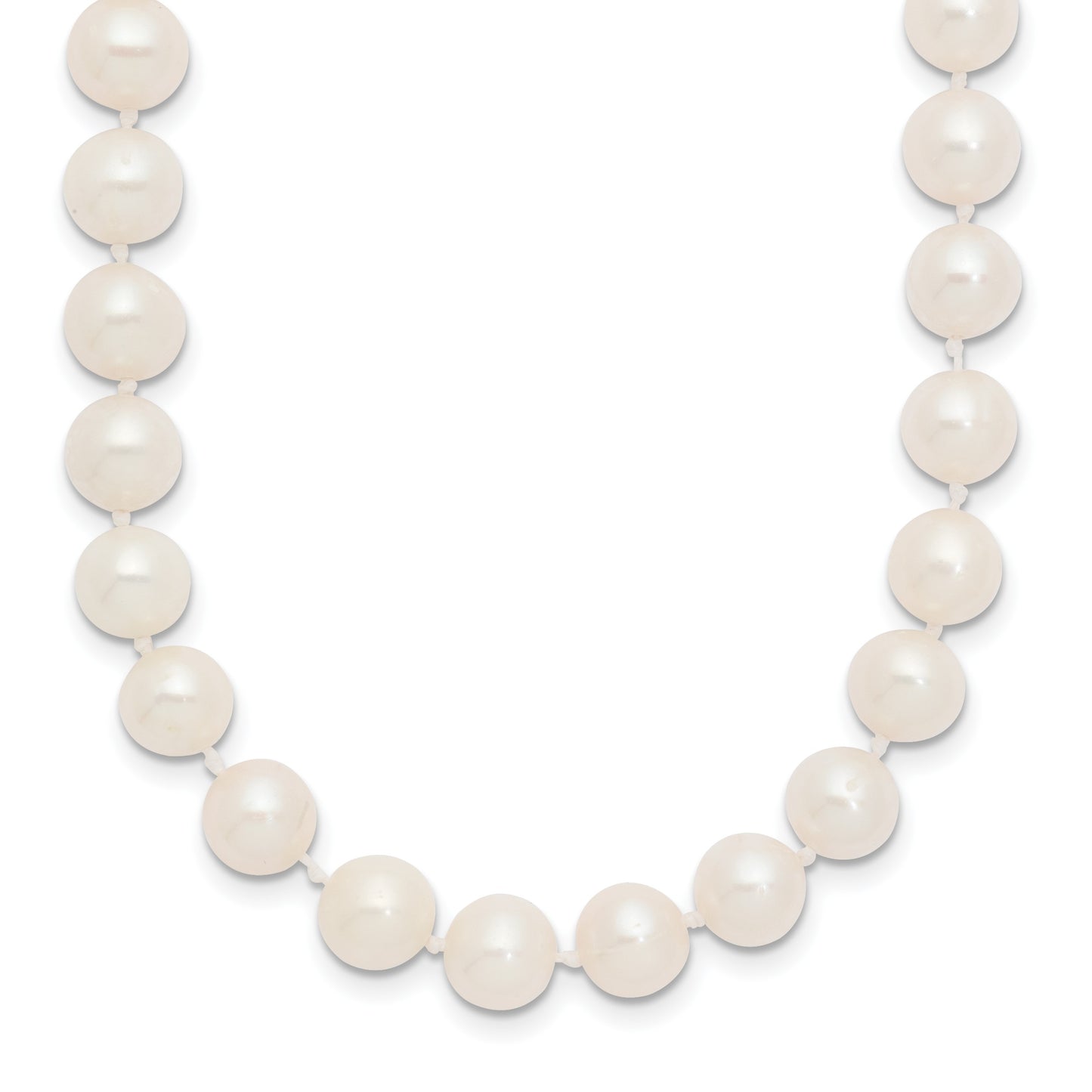 14k 7-8mm White Near-Round Freshwater Cultured Pearl 20 inch Necklace