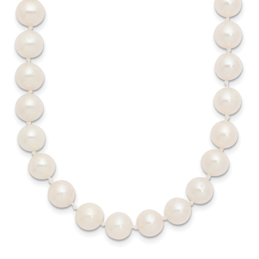 14k 7-8mm White Near-Round Freshwater Cultured Pearl 18 inch Necklace