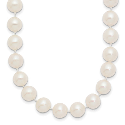 14k 8-9mm White Near-Round Freshwater Cultured Pearl 16 inch Necklace