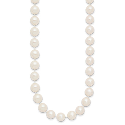 14k 9-10mm White Near-Round Freshwater Cultured Pearl 20 inch Necklace