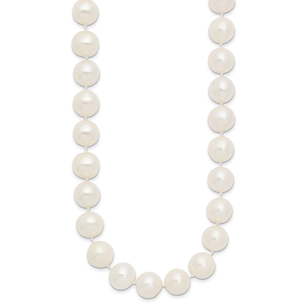 14k 10-11mm White Near-Round Freshwater Cultured Pearl 20 inch Necklace