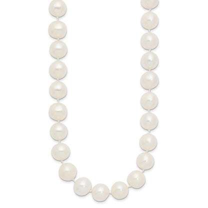 14k 10-11mm White Near-Round Freshwater Cultured Pearl 20 inch Necklace