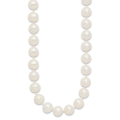 14k 10-11mm White Near-Round Freshwater Cultured Pearl 20 inch Necklace