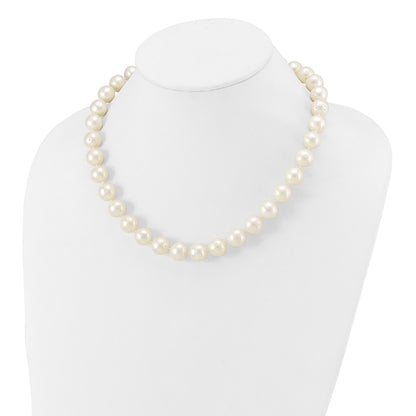 14k 11-12mm White Near-Round Freshwater Cultured Pearl 24 inch Necklace