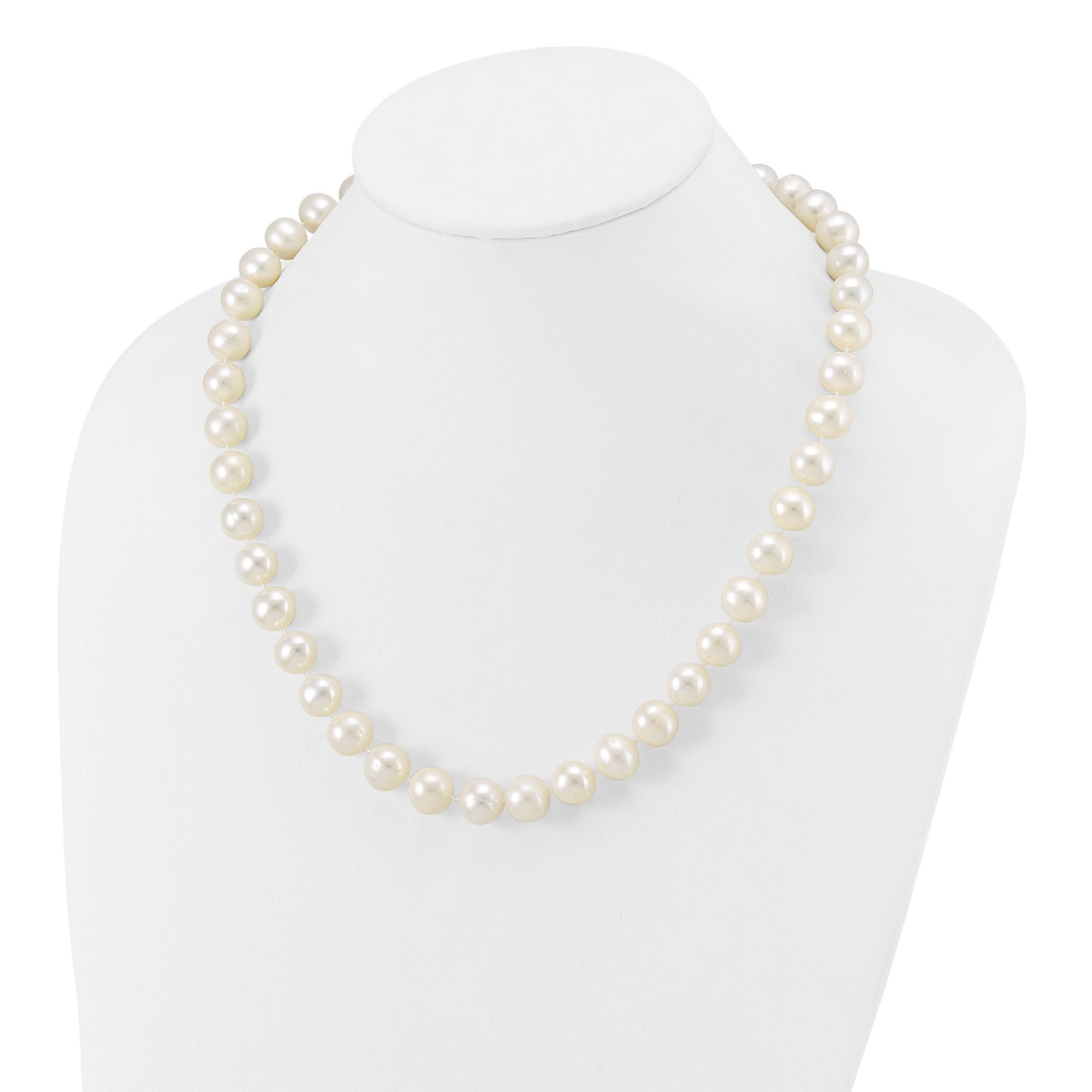 14k 11-12mm White Near-Round Freshwater Cultured Pearl 20 inch Necklace