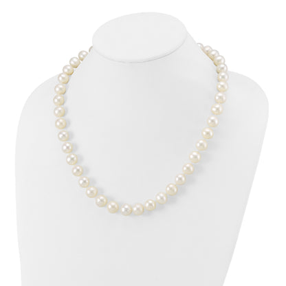 14k 11-12mm White Near-Round Freshwater Cultured Pearl 20 inch Necklace