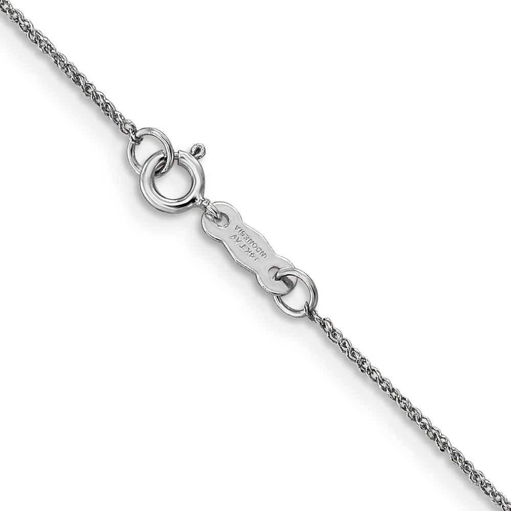 14K  White Gold 14 inch .70mm Ropa with Spring Ring Clasp Chain