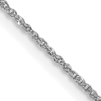 14K  White Gold 18 inch .70mm Ropa with Spring Ring Clasp Chain