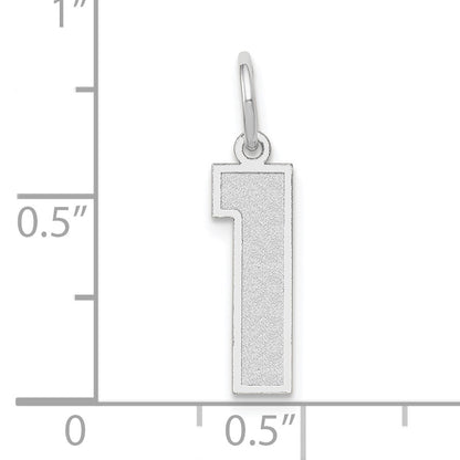 14kw Medium Satin Number 1 Charm