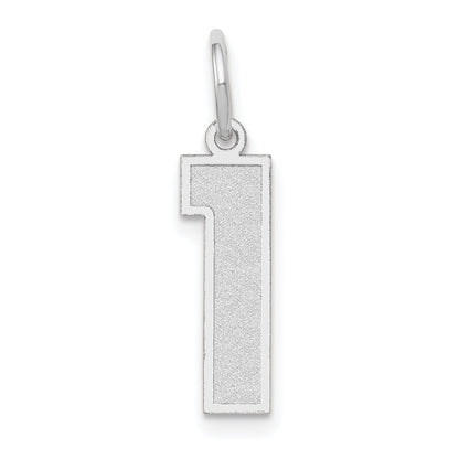 14kw Medium Satin Number 1 Charm