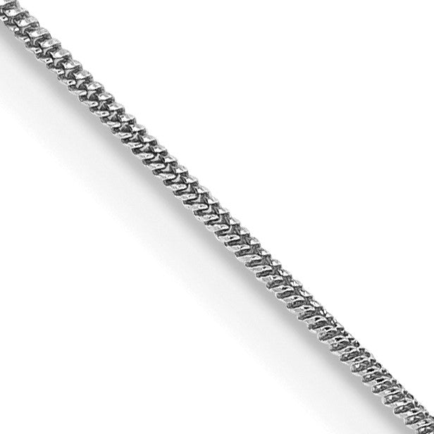 14K White Gold 24 inch .6mm Round Snake with Lobster Clasp Chain