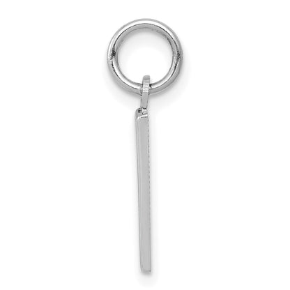 14kw Small Polished Number 1 Charm