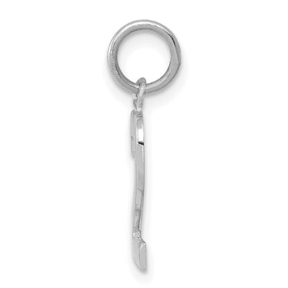 14kw Small Polished Number 2 Charm