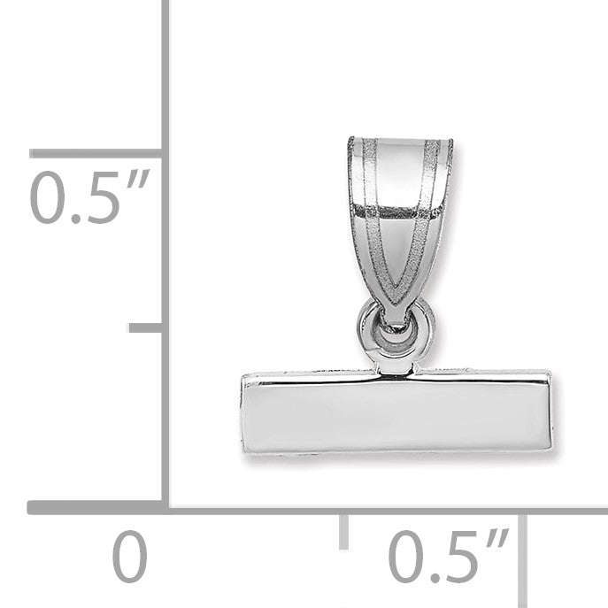 14kw Small Polished Top Charm