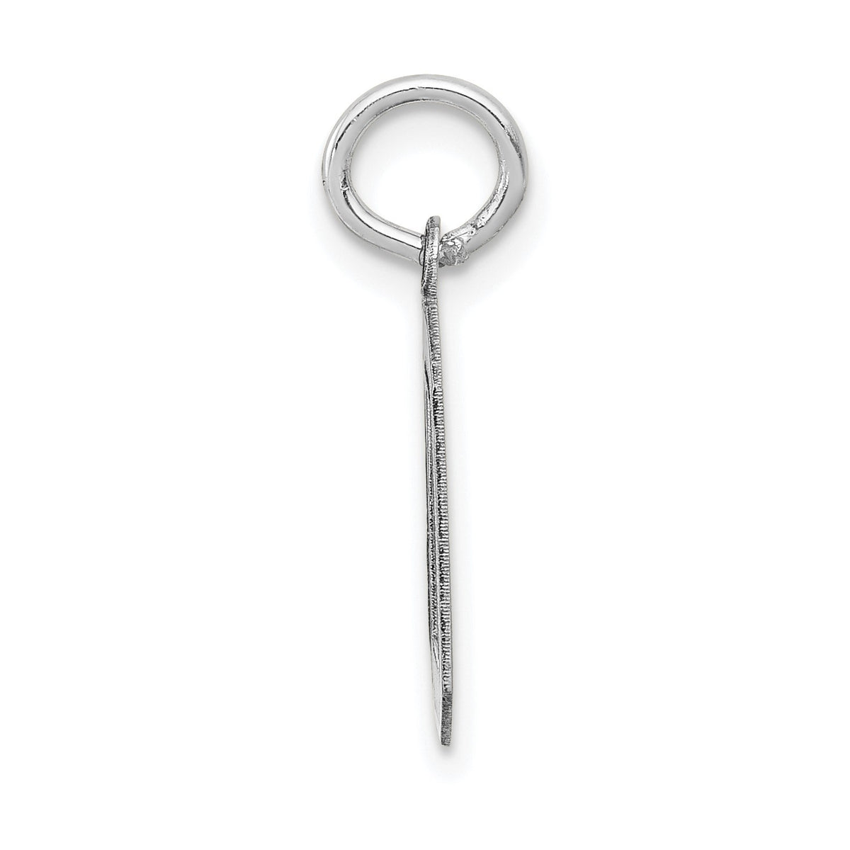 14kw Small Satin Number 0 Charm