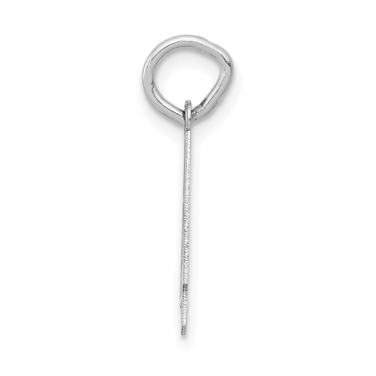 14kw Small Satin Number 4 Charm