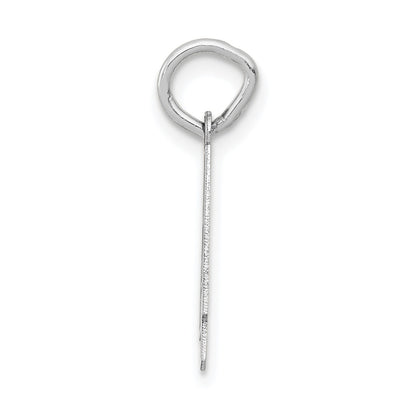 14kw Small Satin Number 4 Charm