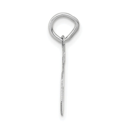 14kw Small Satin Number 6 Charm