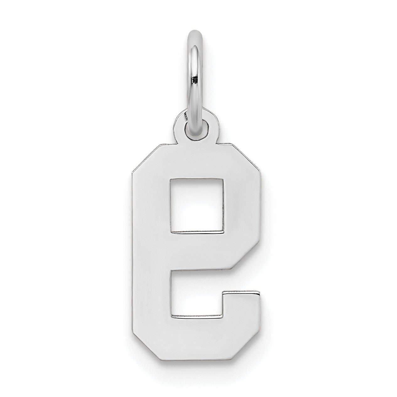 14kw Small Satin Number 9 Charm