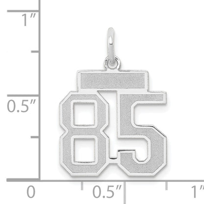 14kw Small Satin Number 85 Charm