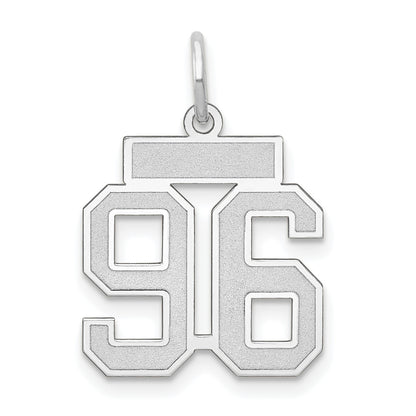14kw Small Satin Number 96 Charm